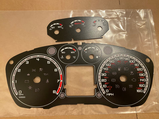 PreFL Plain Black Dial card set - CuSToMod